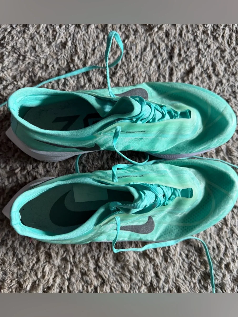 Women Nike Zoom Fly 3 Teal Running Shoes - Picture 4 of 7